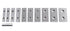 Accusize Industrial Tools 1/8'' Thickness Precision Parallel Sets, 10 Pairs, 3'' Length