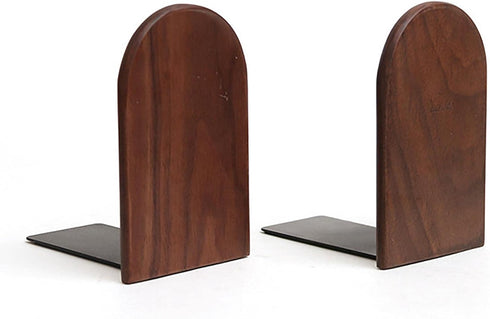 FytStycale 13x8x1cm Bookend Desktop Bookends Desk Organizer Accessories Invisible Hold Wood Material Suitable