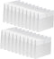 Clear Poly Envelopes with String Closure - 20 Pack, EGOSKY Transparent Envelope Folders for School