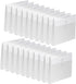 Clear Poly Envelopes with String Closure - 20 Pack, EGOSKY Transparent Envelope Folders for School