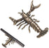 ZORZA 1Pcs Weightlifting Lobster Desk Pen Stand Creative Lobster Pen Holder Vintage Crayfish