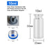 20 Pcs 10ml Glass Bottles, Sterile Vials with Self Healing Injection Port and Flip Off Aluminum Cap