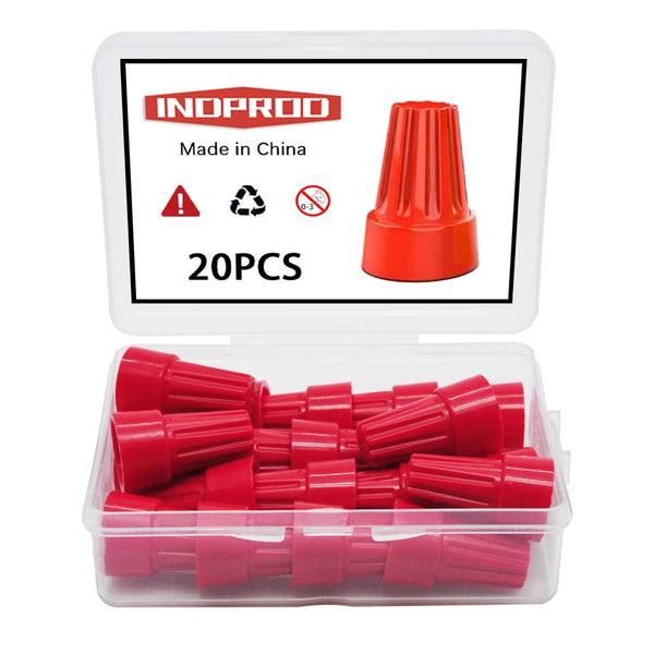 20PCS Electrical Wire Connector Screw Terminal, Twist on Wire Caps with Spring Insert, 22-14 AWG