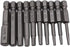 10Pcs 50mm 1/4 Inch Hex Shank S2 Steel Hex Screwdriver Head Allen Hand Held Wrench Drill Bit Set 5/64-5/16 Magnetic Hex Bit Set by Fongmore