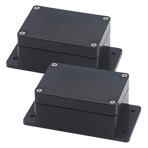 Zulkit Junction Box, ABS Plastic Dustproof Waterproof IP65 Universal Electrical Boxes Project Enclosure, Pack of 2