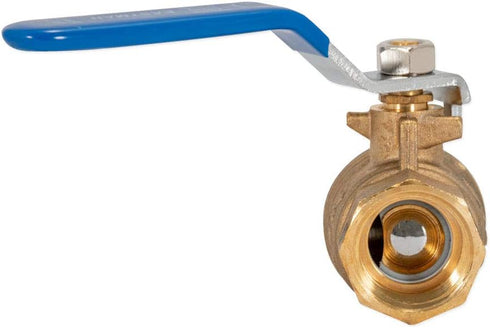 Eastman 3/4 Inch IPS Heavy Duty Full Port Ball Valve, Brass Plumbing Fitting