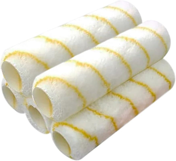 Pro Grade Paint Roller Covers - 1/2 X 9 Inch Microfiber - 5 Pack