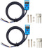 SN04-N2 NPN NC Inductive Proximity Sensor Normally Closed Detection Switch with SN Bracket (Blue, 2 Pack)