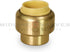 UPSE12 Plug End Cap Pipe Fitting, 1/2 Inch, Brass for Pex Copper, CPVC