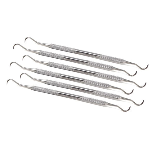 HIGH TECH INSTRUMENTS 6 Pcs Double Ended Dental Scalers H6/7 Made of Stainless Steel Reusable