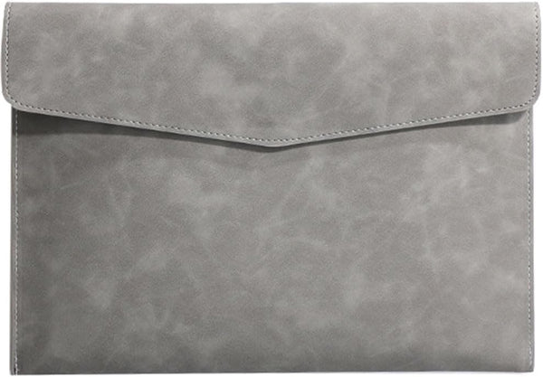 Leather File Organizer, Waterproof Ultra-Thin PU Leather A4 Envelope Folder, Expandable Briefcase Organizer