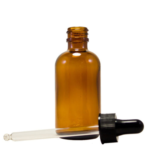 GreenHealth 2 fl oz Amber Glass Bottle with Glass Dropper (Single)