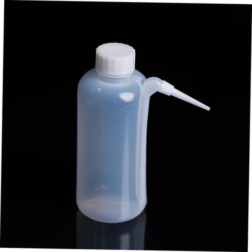 Rinse Bottle 2pcs Side Wash Bottle with Wide Mouth and Dropper Dispensing for Laboratory, Plastic S Bottle for Overall