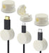 Waziaqoc 6 Pack Magnetic Cord Organizer, 360 Swiveling Cord Organizer with Adhesive Backing,