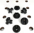 Pegboard Peg Locks 50PCS, 1/4 inch, Black