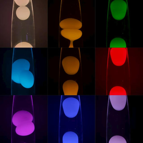 MLATAOOYG 13 Candle-Shaped Liquid Motion Lamp - Retro Mood Light with Mesmerizing Wax Flow, Color-Changing Night Light