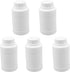 Othmro 5Pcs 8.45oz/250ml Plastic Bottles, Wide Mouth Laboratory Reagent Polyethylene Chemical Storage Container White