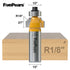 1/8" 1/2 Inch FivePears Radius Roundover Router Bit Shank, Round Over Router Bit for Edging Forming Rounding