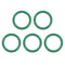 uxcell Fluorine Rubber O-Rings, 25mm OD 20.2mm ID 2.4mm Width FKM Seal Gasket, Green, Pack of 5