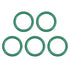 uxcell Fluorine Rubber O-Rings, 25mm OD 20.2mm ID 2.4mm Width FKM Seal Gasket, Green, Pack of 5