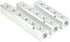 3 Way Pneumatic Manifold Air Distribution Block, G1/2 Supply Port, G1/4-Inch Output Port, Aluminum Alloy