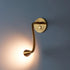 OUZVI 3000K 3000K Gold Wall Mount Reading Light LED Bedside Flexible Gooseneck Wall Sconce with Push Switch, Modern
