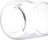 Moonetto 2 Liter Round Media Glass Bottle, Graduated Storage Jar with GL45 Polypropylene Orange Cap (2000ml)