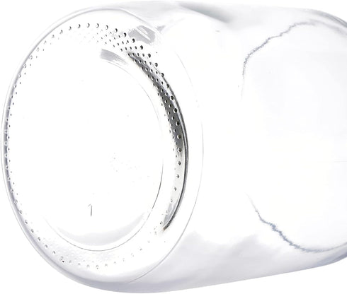 Moonetto 1 Piece 2 Liter 2000ml Graduated Round Media/Storage Glass Bottles with GL45 Blue Screw Cap