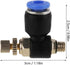 20Pcs OD 4mm Tube M5 Push to Connect Fittings - Pneumatic Air Flow Speed Control Valve