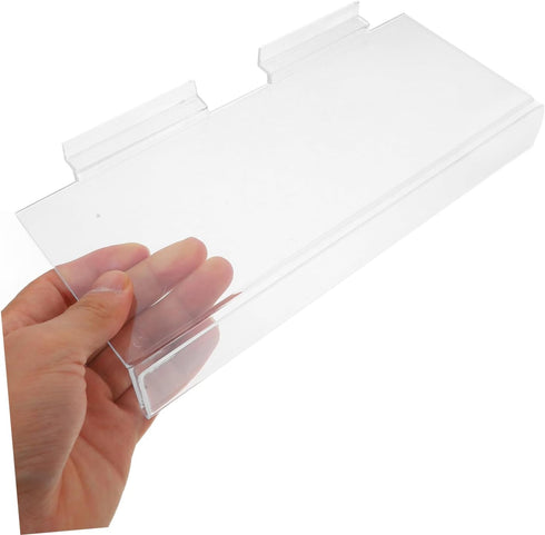 2Pcs Zerodeko Clear Wall Shelf for Shoes Rack Space Saving Storage for Sneakers and Heels Shoe Mount for Retail