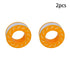 Othmro 2Pcs PTFE Industrial Sealant Tape 0.63inch Width 3.93mil Thick 630inch Length Plumbing Tape Pipe Tape PTFE Pipe Sealant Tape Industrial Thread Sealants Teflon Tape for Plumbers White Orange
