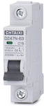 AC Miniature Circuit Breaker, 16 Amp 120V/240V 1 Pole DIN Rail Mount, Thermal Magnetic Trip, Solar AC Disconnect Switch