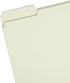 Smead Pressboard File Folder, Letter Size, 1/3-Cut Tab, 1" Expansion, Gray/Green, 25 per Box (13230)