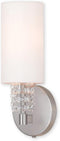 Livex 51030-91 Transitional One Light Wall Sconce from Carlisle Collection in Pwt,
