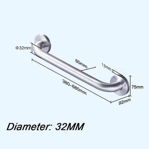 GANFANREN 304 Shower Handle,Shower Grab Bar,Grab Bars Handle Safety Support Hand Rails, Bathroom Grab Bars Brushed