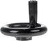 YXQ 3.94'' Hand Wheel Black with Revolving Handle, 3 Spoked Round Handwheel for Milling Machine, 12mm Hole
