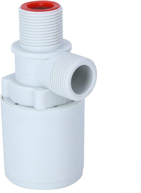Automatic Float Valve, 3/4" Thread Water Level Control Valve, Plastic Vertical Liquid Level Control Sensor with Filter