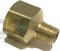 Brass Pipe Adapter 1/2" Fnpt x 1/4" Mnpt for Fuel, Air, Water, Oil, Gas Wog