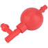 2pcs Rubber Pipette Filler with Three Valve Safety Rubber Pipets for Lab Pipette Filler Tool