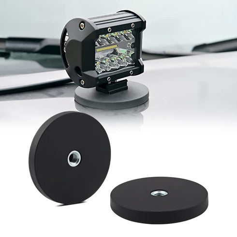 Rubber Coated Magnets, Neodymium Magnet Base Mount with Rubber Coating Anti Scratch