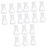 18 Pcs Clear Plastic Erlenmeyer Flasks, 50ml Science Beakers for Kids Experiment, Plastic Bottles, Strainer Triangle