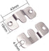 Wolfride 30pcs Flush Mount Brackets Flush Mount Frame Picture Hangers Interlocking Hanger Bracket Wall Mount Hardware