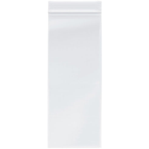 Plymor 4" x 10" Zipper Reclosable Plastic Bags, 2 Mil (Pack of 100)
