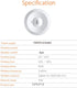 Haozee Pack 3, Zigbee2MQTT Zigbee Water Leak Detector Sensor for Home, of Water Alarm with Battery Operated, Zigbee Hub
