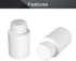 Othmro 10Pcs 2.7oz PE Plastic Bottles, 80ml Wide Mouth Storage Bottles with Cap for Lab Chemical Reagent
