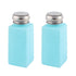 uxcell Metal Cap Plastic Lab Press Pumping Liquid Bottle Dispenser, 250ml, 2pcs Blue