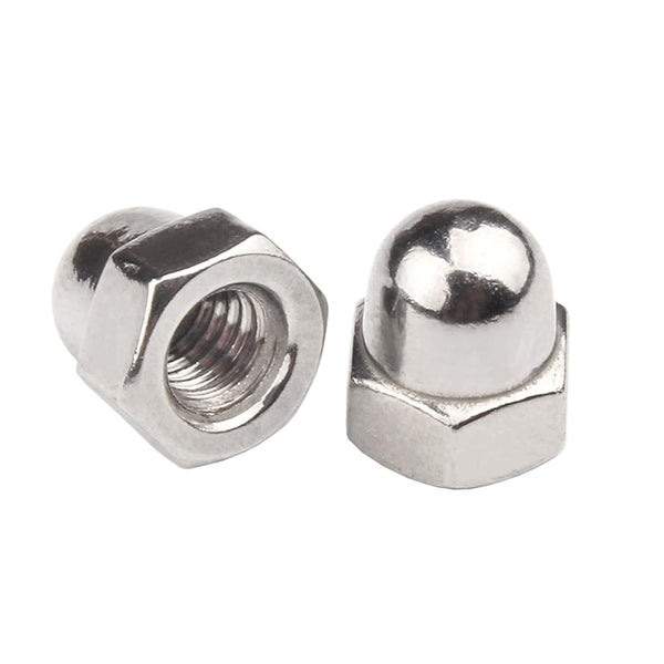 Instockbolts 1/4"-20 Acorn Cap Nuts, Stainless Steel 18-8 (304) Acorn Cap Nuts, 50pcs
