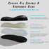 Set (03White) Ergonomic Wrist Rest for Keyboard and Mouse | Cooling Gel & Slow-Rebound Memory Foam Palm Support Pad |