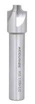 Accusize Industrial Tools 1/8'' H.S.S. Corner Rounding End Mills, 1/2'' Shank Dia, 5/8'' Cutter Dia