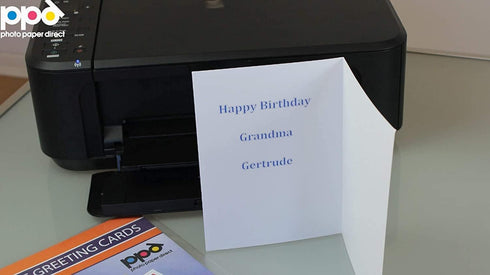 8.5 11 5.5 8.5 (50 PPD Greeting Card Paper, Printable Greeting Cards With Envelopes for Inkjet Printer, x Blank Half